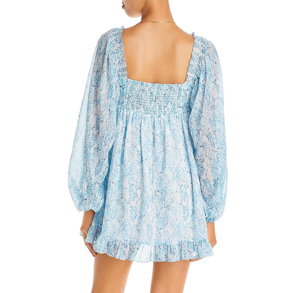 Aqua Womens Metallic Short Mini Dress - Image 2